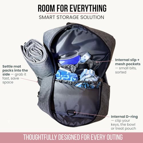 Dog Day Out Bag, Dog Diaper Bag & Backpack for Supplies, Fresh-Food Cooler