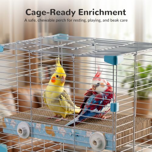 GlowUp 12.13in Paper Bird Toy, Platform Chew for Perch Parrots 1 Pack