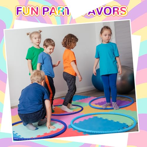 Libima 16 Pcs Toy Hoops for Kids - color: Gradient Blue, size: 28 Inch