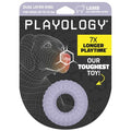 Playology Dual Layer Ring Dog Toy for Aggressive Chewers, Lamb Scent - size: Small, style: Lamb