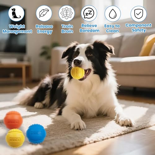 3 Pack Dog Balls, Size Medium for Dogs 20-60 lbs - size: 3 PCS