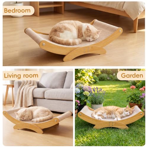 Extra-Larger Sisal Cat Scratcher Bed, Furniture Protector for Indoor Cats - size: Extra Large