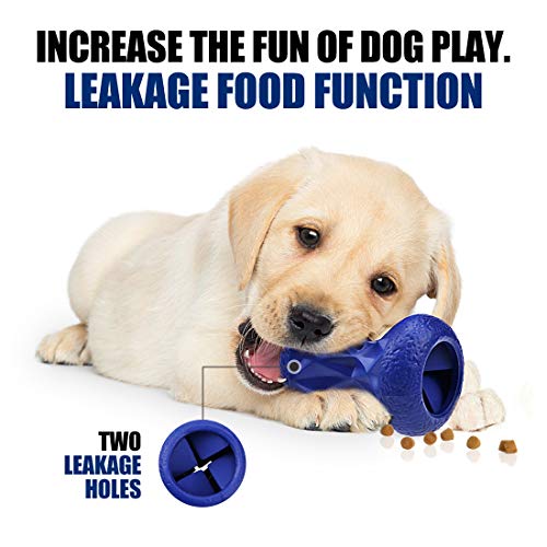 Interactive Treat Dispensing Dog Toys, Durable Puzzle Toy for Large Dogs - color: Prussian Blue, size: Large