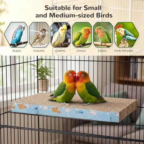 GlowUp 12.13in Paper Bird Toy, Platform Chew for Perch Parrots 1 Pack