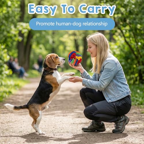 2 Pcs Interactive Dog Toys to Keep Them Busy Snuffle Ball for Dogs Stress Relief Dog Puzzle Toy DogEnrichment Toys Pet Snuffle Ball for Pet Foraging Game Anxiety Relief Enhance Sniffing