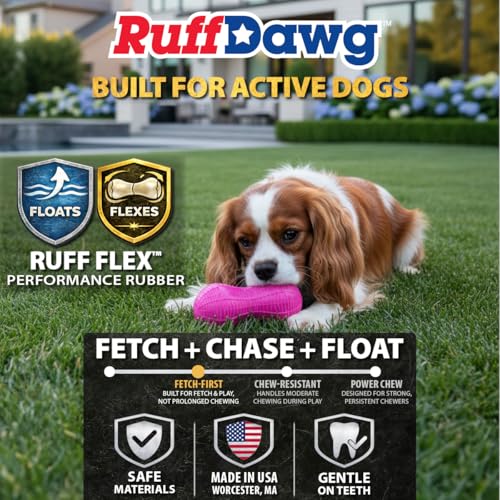 Ruff Dawg Ruff-Flex Weenut Treat-Fillable Dog Toy, SM, Green - color: Green, size: SM – 4.65"
