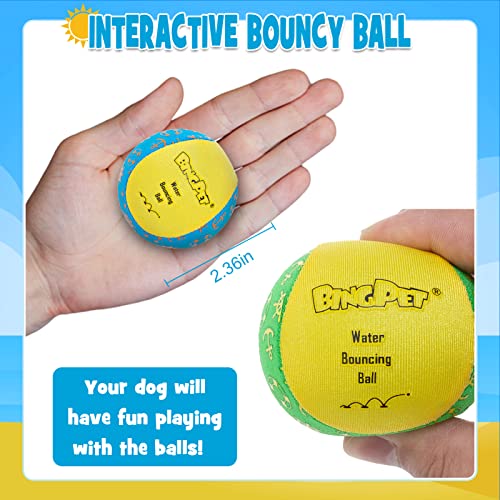 BINGPET Dog Pool Toy Floating Balls, 2 Pack Summer Dog Water Ball