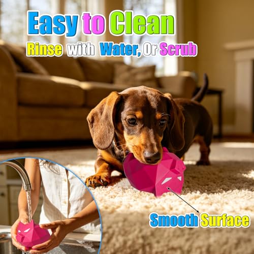 Latex Squeaky Dog Toys for Small & Medium Dogs 2-Pack, 3.9x2.5x2.5''