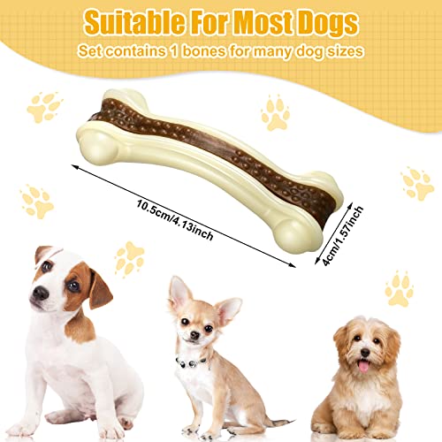 Sosation 2 Pack Dog Bones for Aggressive Chewers,Curved Bone,Small - size: Small, style: Curved Bone