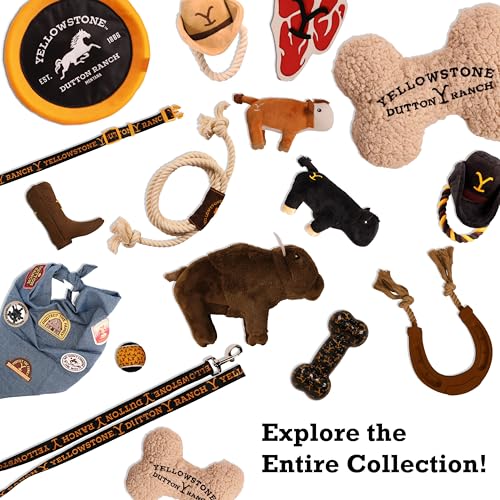 Yellowstone, Plush & Chew Toys for Dogs, Variety Gift Set, Cowboy Bundle - style: Cowboy Boot Bundle