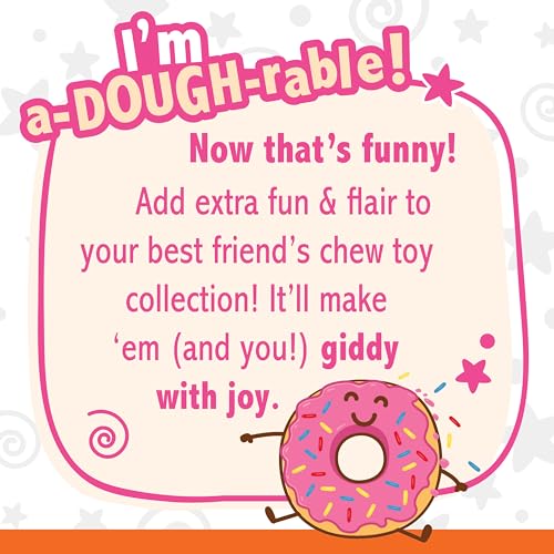 Nylabone Power Chew Donut Dog Chew Toy, Bacon Glazed Flavor, Medium - color: Donut, size: Medium
