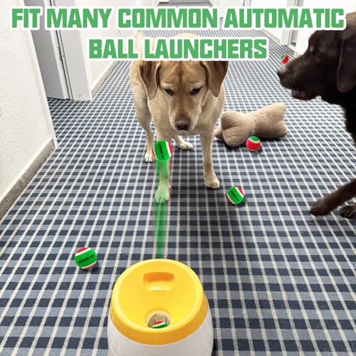 X-Small Dog Tennis Balls Dog Toys Ball 1.5" Pack of 12, Fit Ball Launchers,Dog Toys - color: Red and green colors tennis balls
