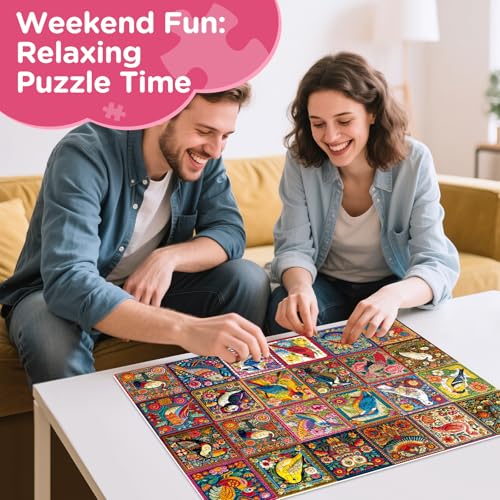 Puzzles for Adults 500 Pieces,Birds Jigsaw Puzzles 500 Pieces for Teens - color: Birds