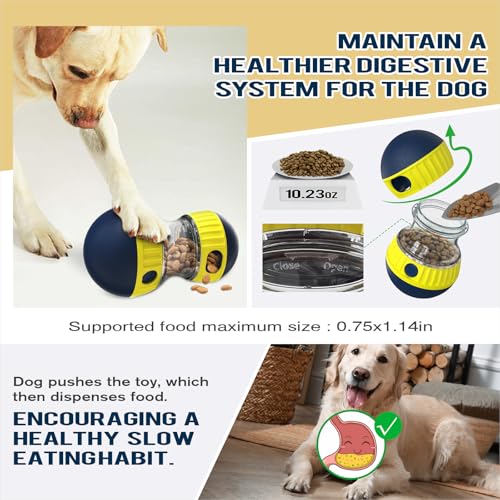 TLKNG Dog Enrichment Toy, Treat Dispenser Ball for Medium/Large Dogs - size: Extra Large