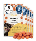 iPaw Turkey Tots Dog Treat, SQF-Certified Production Process,Training Treat - size: 3.5 Ounce (Pack of 5), style: Turkey Tots