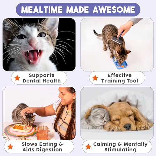 Sardina - Silicone Lick Mat + Slow Feeder for Cats & Small Dogs (Melon) - color: Melon