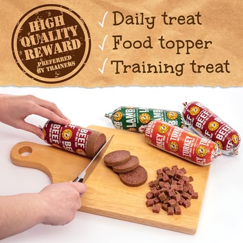 Happy Howie's Soft Meat Roll Treat, High Protein, Lamb, 12 Oz (Pack of 4) - size: 12 Ounce (Pack of 4)