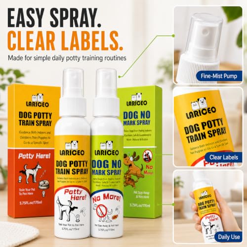 Dog Potty Location Training Sprays for No-Go and Go-Here Zones - size: 360ml