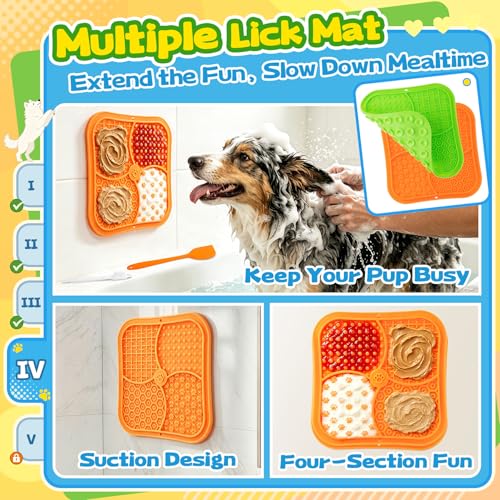 Forfon Upgraded Dog Enrichment Toy Set with Slow Feeder Bowl & Puzzle Toy - color: Expert Dog Puzzle Toys