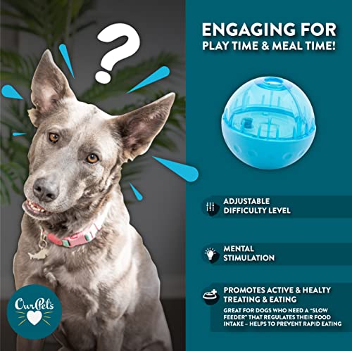 Our Pets Smarter Toys IQ Treat Ball - Colors Mary Vary - 4" - for Larger Dogs - size: 4 INCH