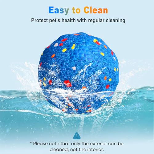 Interactive Dog Ball for Small & Medium Dogs, Automatic Moving Dog Ball with Rolling & Bouncing Modes, USB-C Rechargeable Interactive Dog Toy, Durable Lightweight ETPU Shell, Motion Activated Pet Ball - color: Blue