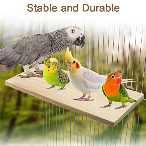 Litewoo Parrot Bird Wood Perch Platform Large Stand Shelf for Budgie, 1PC - size: 1PC