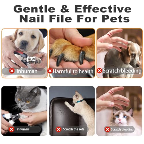 Cat Nail File Scratcher - 4 Pack Replaceable Nail Fil for Cat Litter Box, Self-Adhesive Sand Paper Scratcher Trim for Cat & Dog Scratching Board. - size: 4 Pack