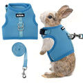 AIITLE Breathable Escape Proof Rabbit Harness and Leash Set, Blue L - color: Blue, size: L