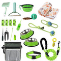 PupLuxe Puppy Starter Kit - Green 22 Piece Bundle Great for Dog Training, Perfect for New & Experienced Owners - color: Green