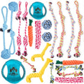 Pacific Pups Products Dog Rope Toys for Medium Dogs 11 Pack (2 Pack) - size: 22 Pack