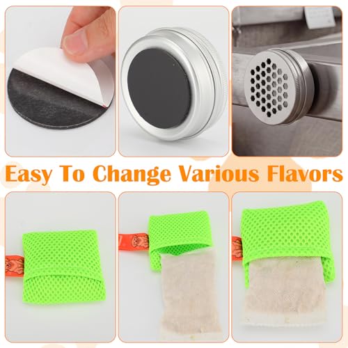 19 Pcs Dog Scent Work Tins Training Kit 6 Nose Magnetic Dots Scents Works Containers 6 Magnet 4 Smell Training Scent Pack1 Pair Tweezers 1 Drawstring Bag for Dog Trainings Loss of Smell