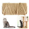 6mm Natural Sisal Rope for Cat Scratching Posts - size: 50M