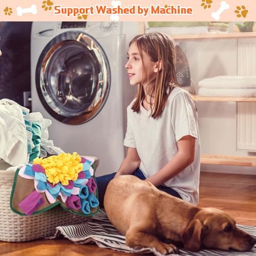 Yummy Sam Snuffle Mat for Small Medium Dogs Nose Smell Training, Grey - color: Grey