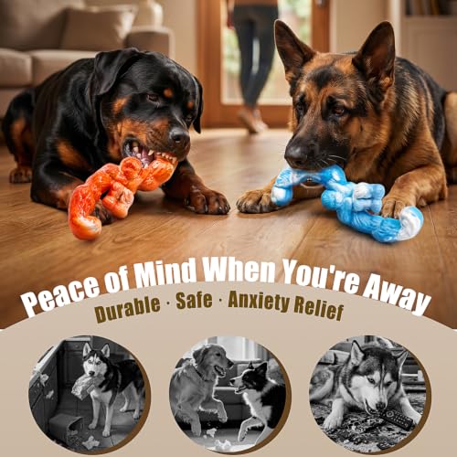 PETSTA Indestructible Dog Toys for Aggressive Chewers - color: 2 Pack