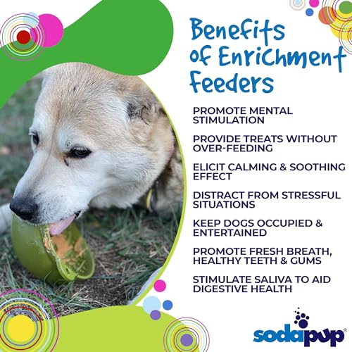 SodaPup Garden Tipsy Bowl eMat – Durable Lick Mat Enrichment Feeder Made in USA from Non-Toxic, Pet-Safe, Food Safe Rubber for Mental Stimulation, Avoiding Overfeeding, Calming, & More - color: Green Garden Tipsy Bowl eMat