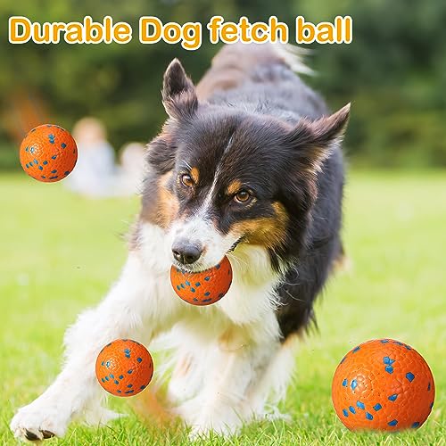 Jenaai 12 Pcs Dog Balls for Aggressive Chewers, Bright Color - color: Bright Color