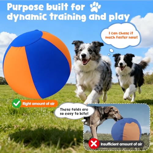 18" Herding Ball for Dogs,Large Dog Ball Toy for Australian/German Shepherd