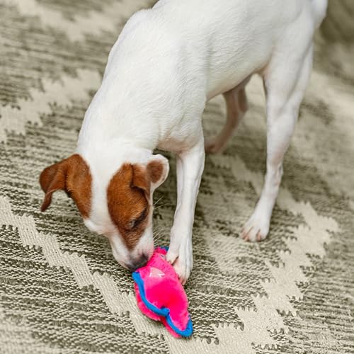 Outward Hound Durablez Minis Tough Chew Plush Squeaky Dog Toy, Pig, 6.8" - color: Pig