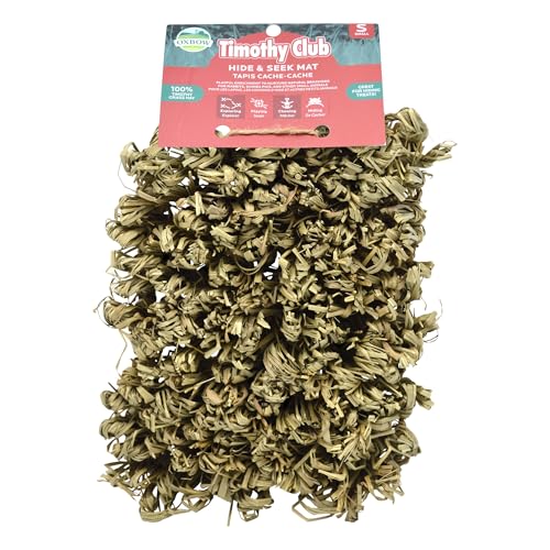 Oxbow Timothy Hay Hide & Seek Snuffle Mat, Rabbit & Guinea Pig Enrichment - size: Small (Pack of 1)