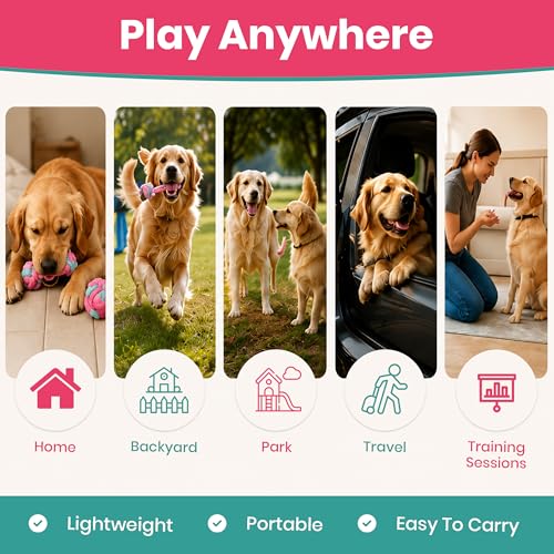 Dog Rope Toy 5 Pack, Durable Cotton Tug and Chew Toys for Puppy Teething, Training and Everyday Play, Woven from Soft Natural Cotton That Is Gentle on Growing Teeth, for Small and Medium Breed Dogs