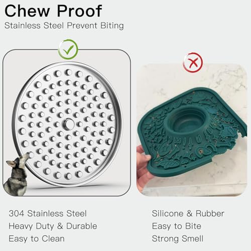 Lick Mat for Dogs & Cats, Double-Wall Stainless Steel, Small-1Pack - color: Small-1Pack