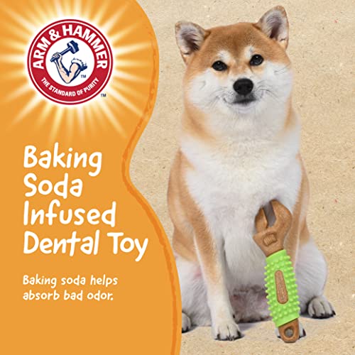 Arm & Hammer Chew Tools Compressed Wood Wrench Dog Chew Toy, 8 in - color: Wrench, size: 8 Inch