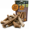 WhiteTail Naturals Whole Deer Antlers for Dogs, 1 lb Bulk Pack Antler Chews - style: Deer - Whole