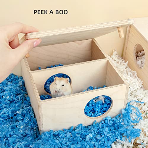 Niteangel Birch Chamber-Maze Hamster Hideout: 1 Entrance 2 Rooms Habitat