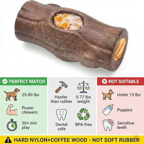 1 Pack Dog Toys for Aggressive Chewers Brown - color: Brown