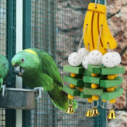 GPY Parrot Toys for Macaw, Interactive Bird Toys for Parrots Large Bird - color: Big banana