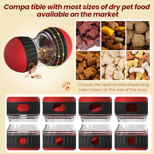 Dog Puzzle Toy, Adjustable Treat Dispenser & Slow Feeder