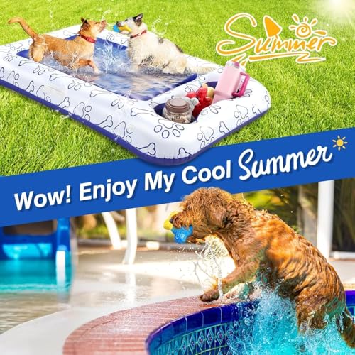 Pawaboo Dog Cooling Chew Toys, 2 Pack Freeze Pet Teething Toys for Cooling - color: Yellow+Blue