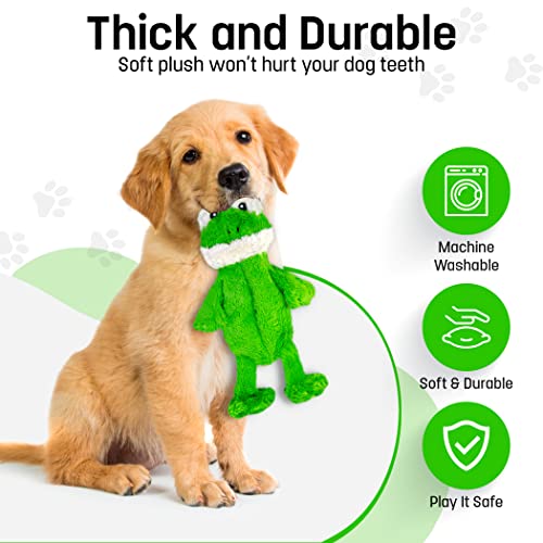 FGA MARKETPLACE Frog Flat NO Stuffing NO Squeak Plush Dog Toy, Funny Style Will Entertain Your Pet for Hours, Recommended for Small and Medium Dog 21 INCH Long - color: FROG