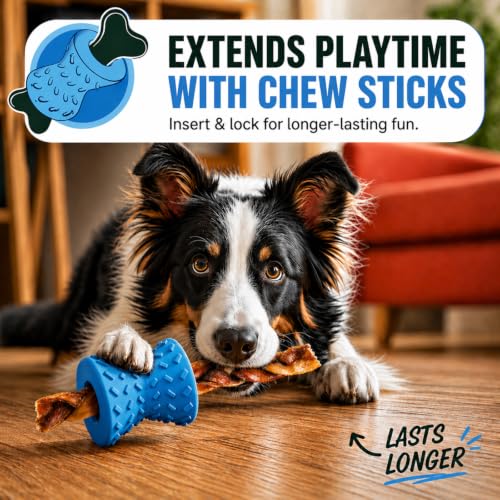 Treat Dispensing Dog Toys,Interactive Puzzle Toy for Small Dogs,Slow Feeder - color: Sky blue, size: Small